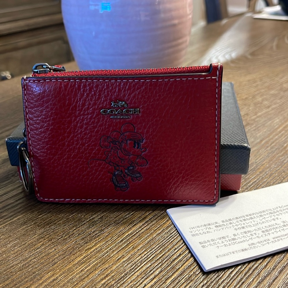Coach, Minnie mouse, coin, card holder.